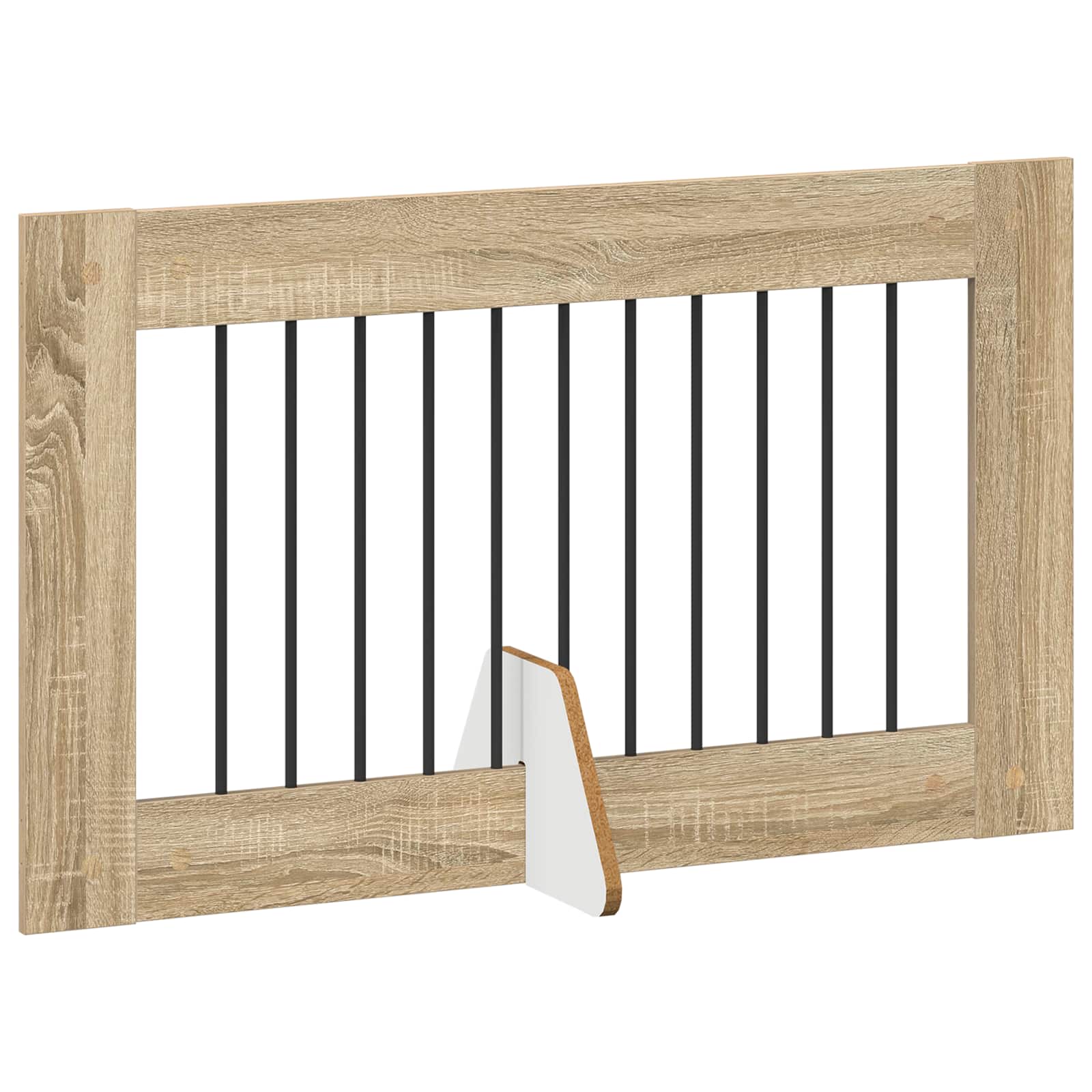 Vrata za pse s postoljem 6 pcs Hrast sonoma 100 x 60 cm