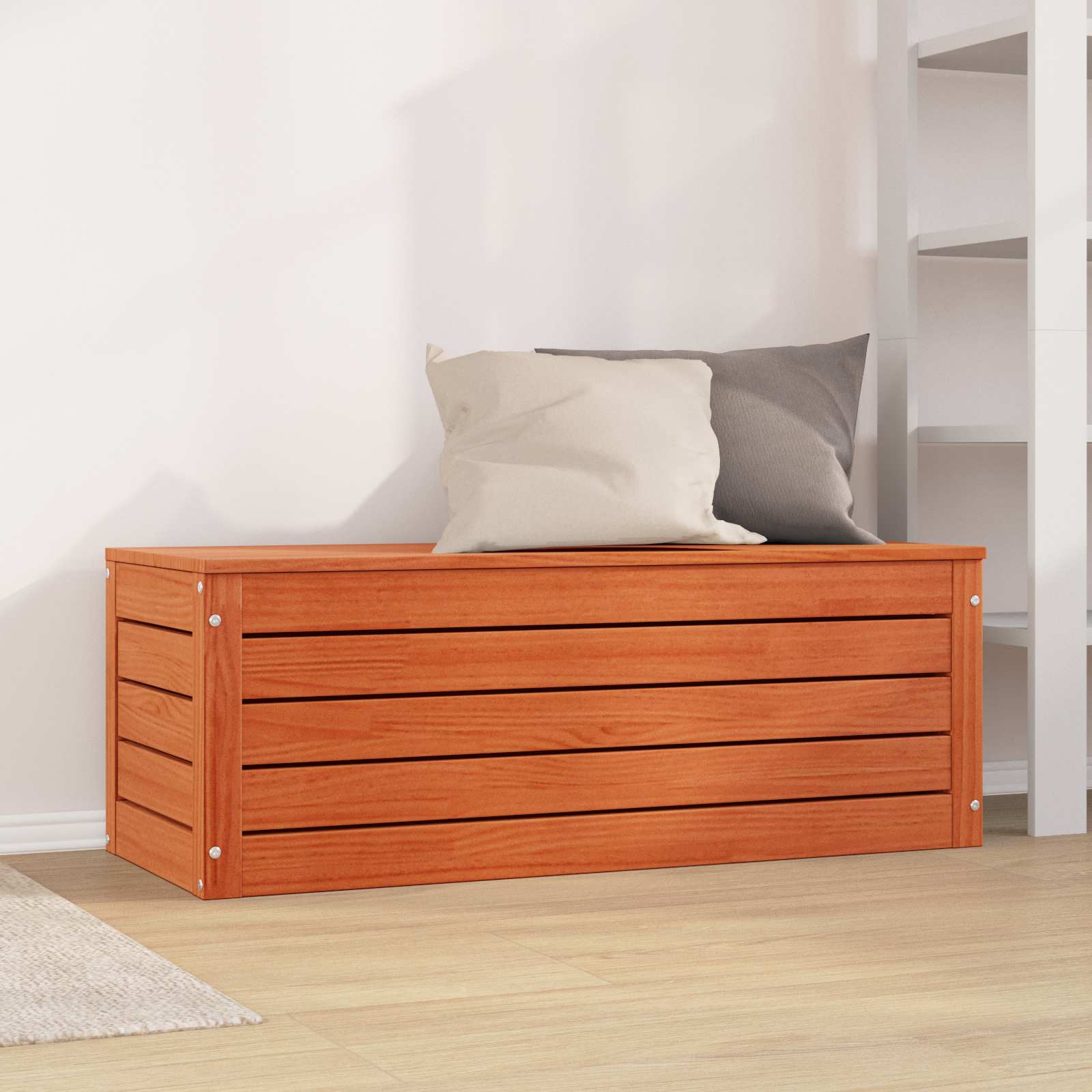 Kutija za spremanje s pohranom Vosak smeđa 109 x 36,5 x 33 cm