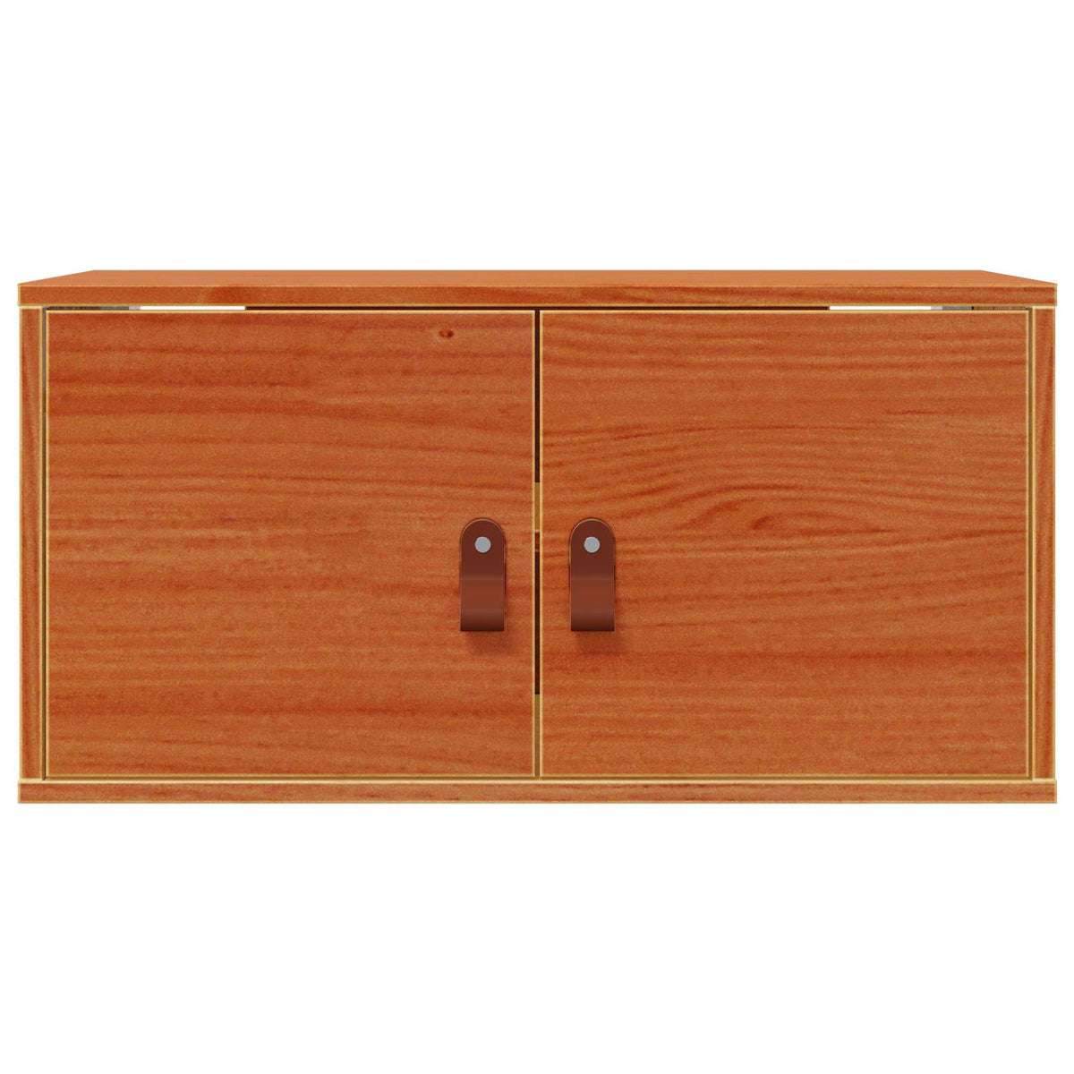 Ormar za Zid s policom Zidne 2 pcs Vosak smeđa 60 x 30 x 30 cm
