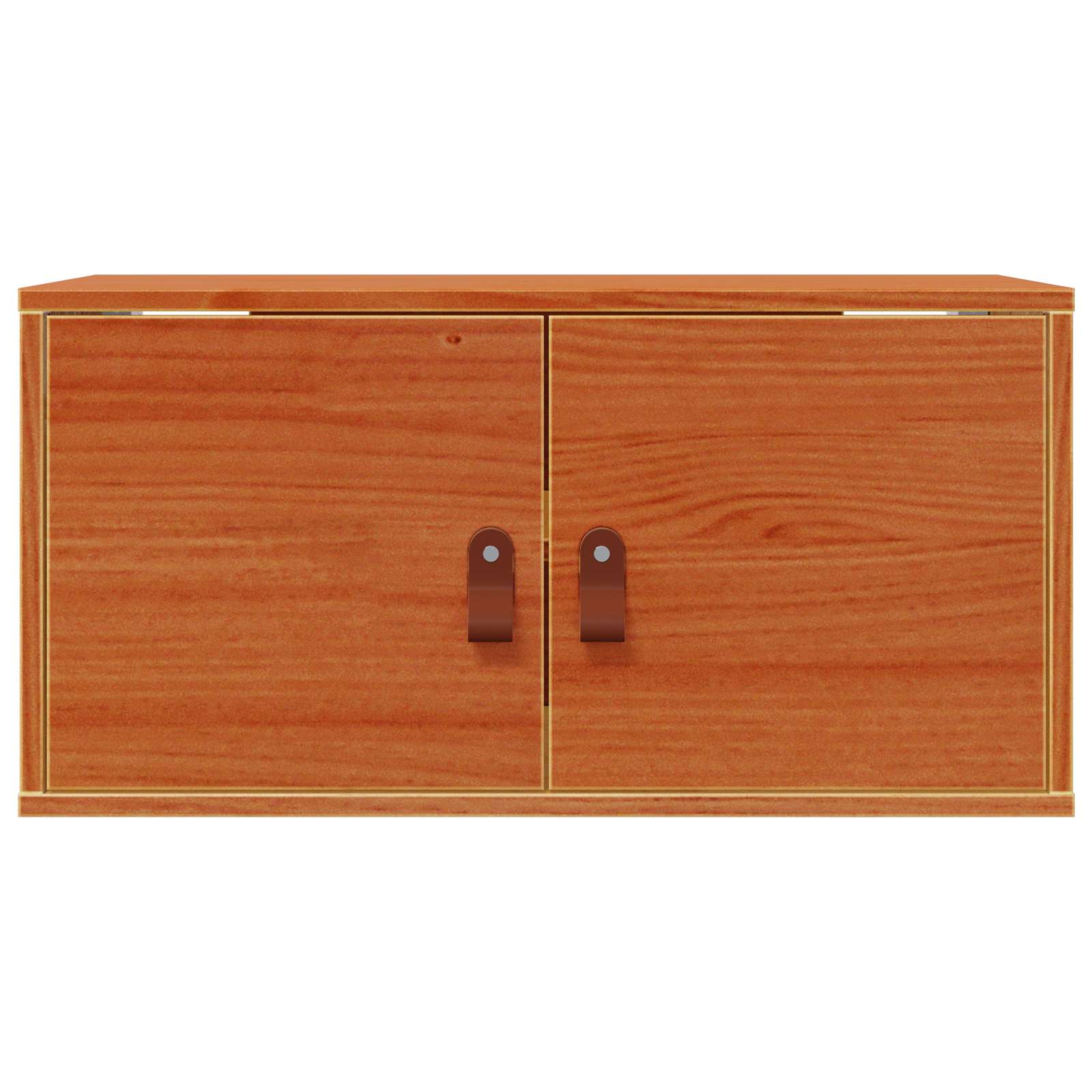 Ormar za Zid s policom Zidne 2 pcs Vosak smeđa 60 x 30 x 30 cm