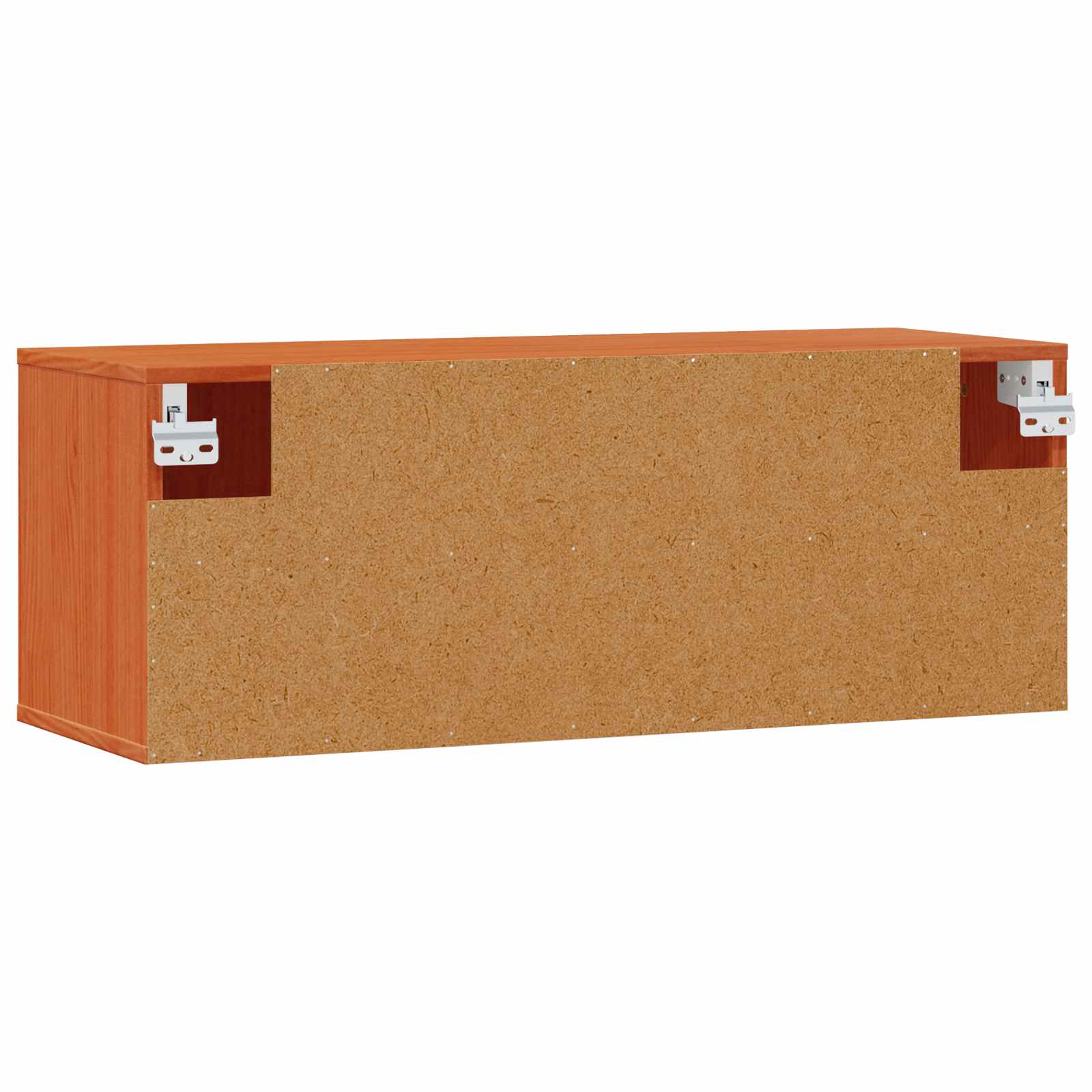 Ormar za Zid s policom Zidne 2 pcs Vosak smeđa 80 x 30 x 30 cm