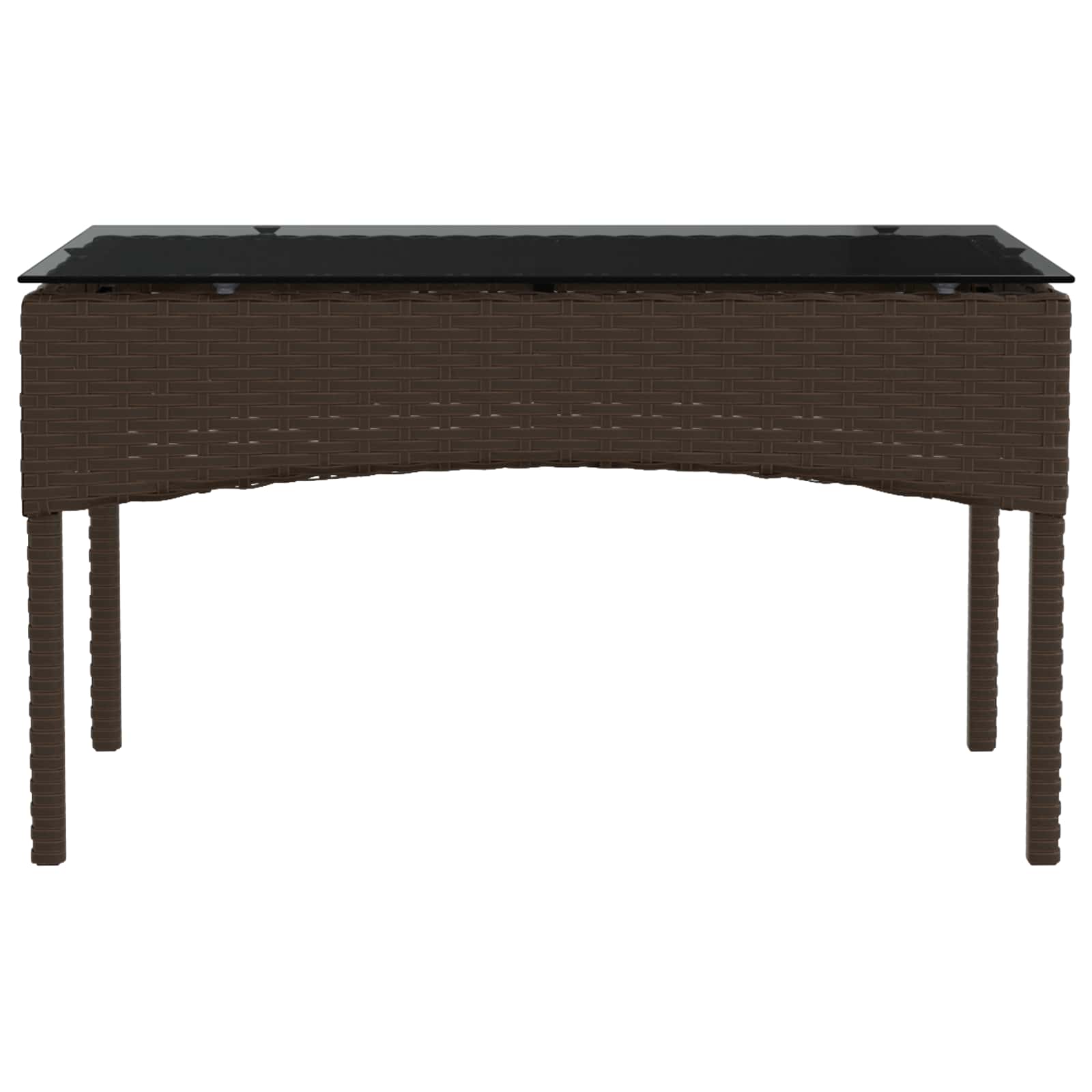 Sjedeća garnitura za vrt 2 pcs Smeđa i crvena poliratan