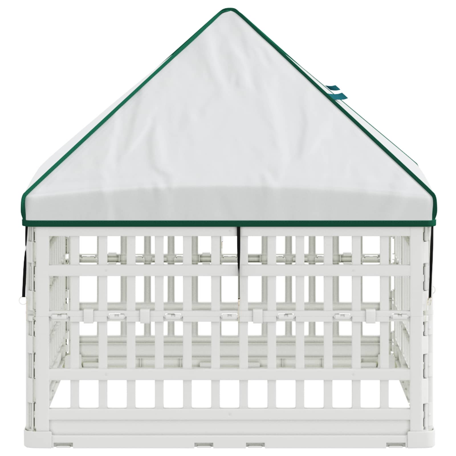 4-panelni ogradni igralište za pse s krovom 88 x 58 cm Plastika