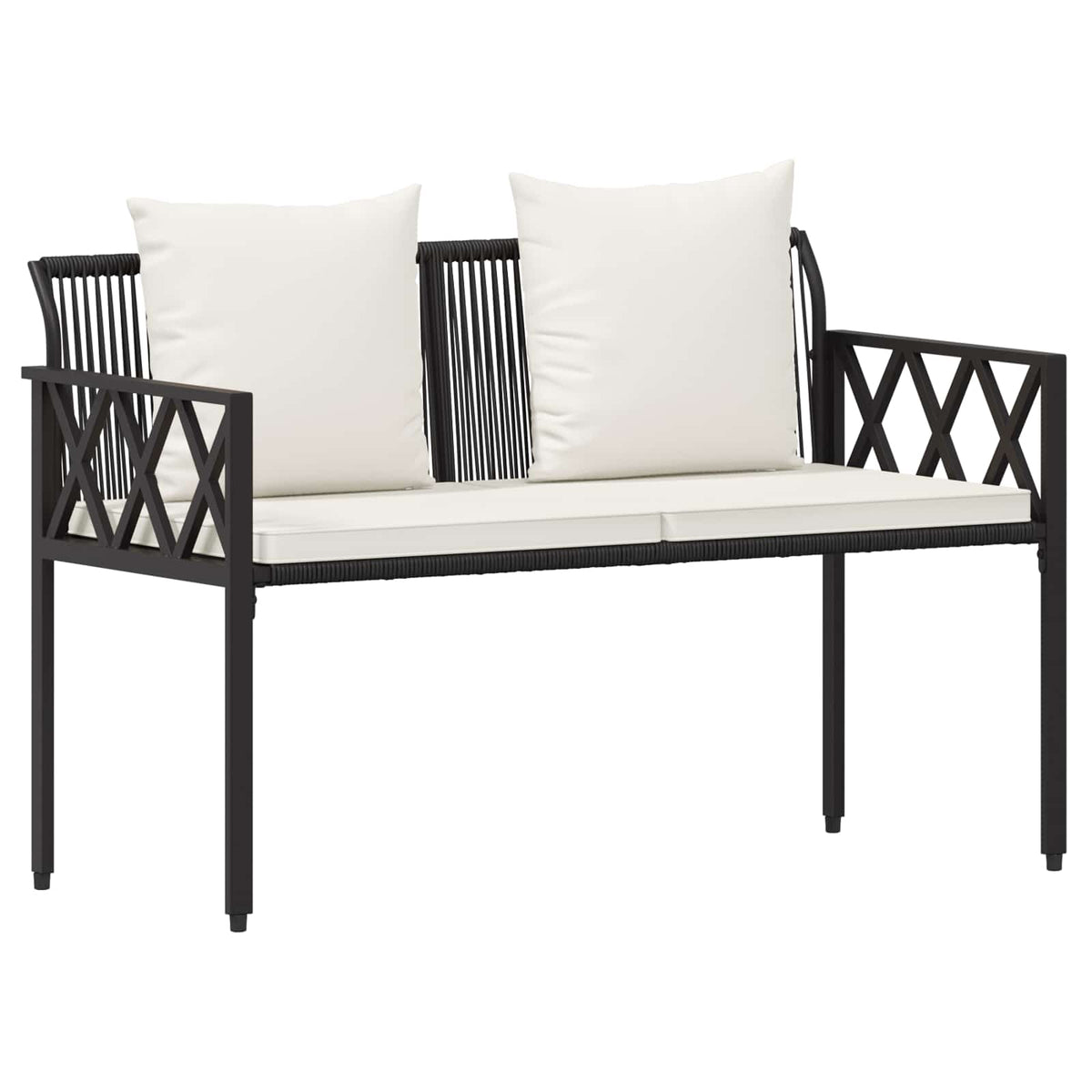 Vanjske klupe 2 -Seater 116 x 56 x 75 cm poliratan