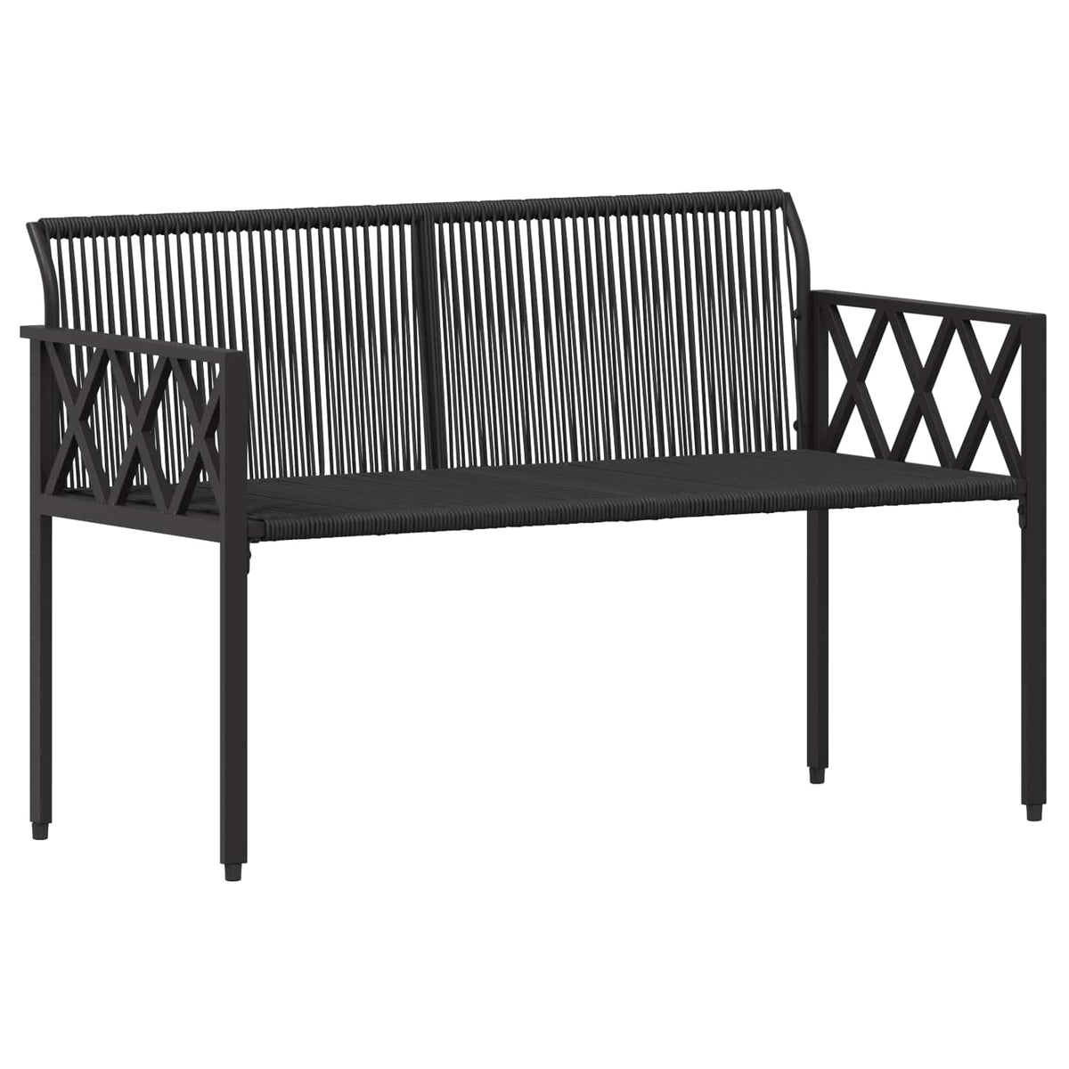 Vanjske klupe 2 -Seater 116 x 56 x 75 cm poliratan