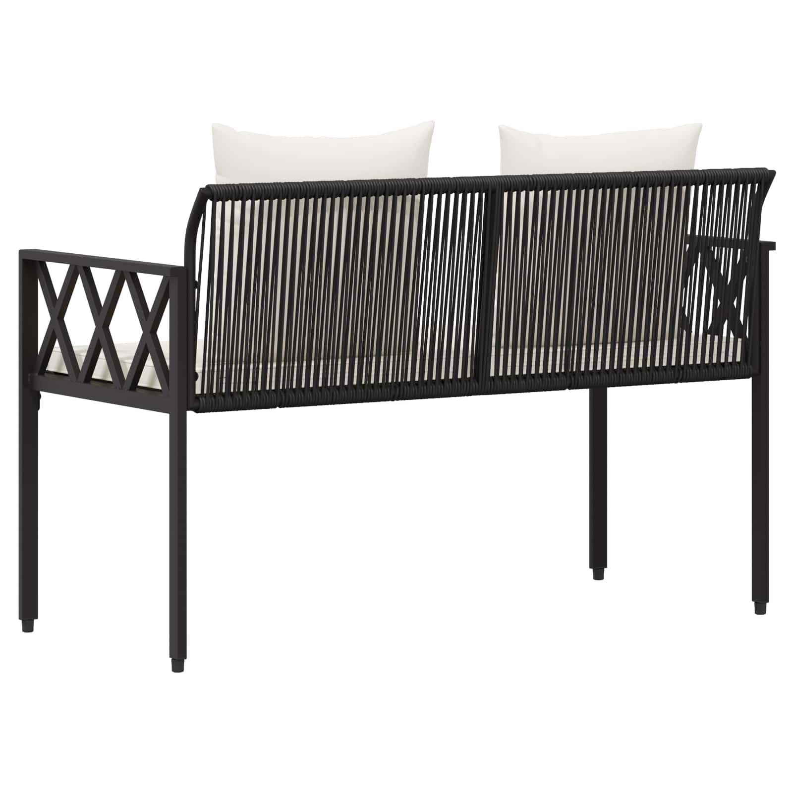 Vanjske klupe 2 -Seater 116 x 56 x 75 cm poliratan