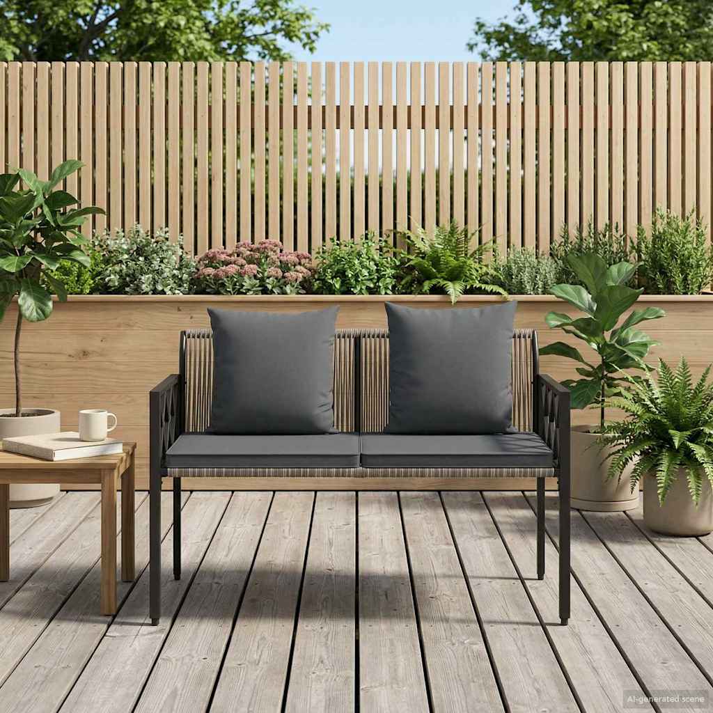 Vanjske klupe 2 -Seater 116 x 56 x 75 cm poliratan