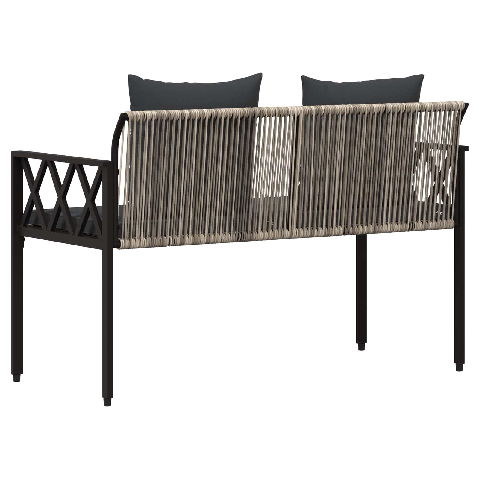 Vanjske klupe 2 -Seater 116 x 56 x 75 cm poliratan