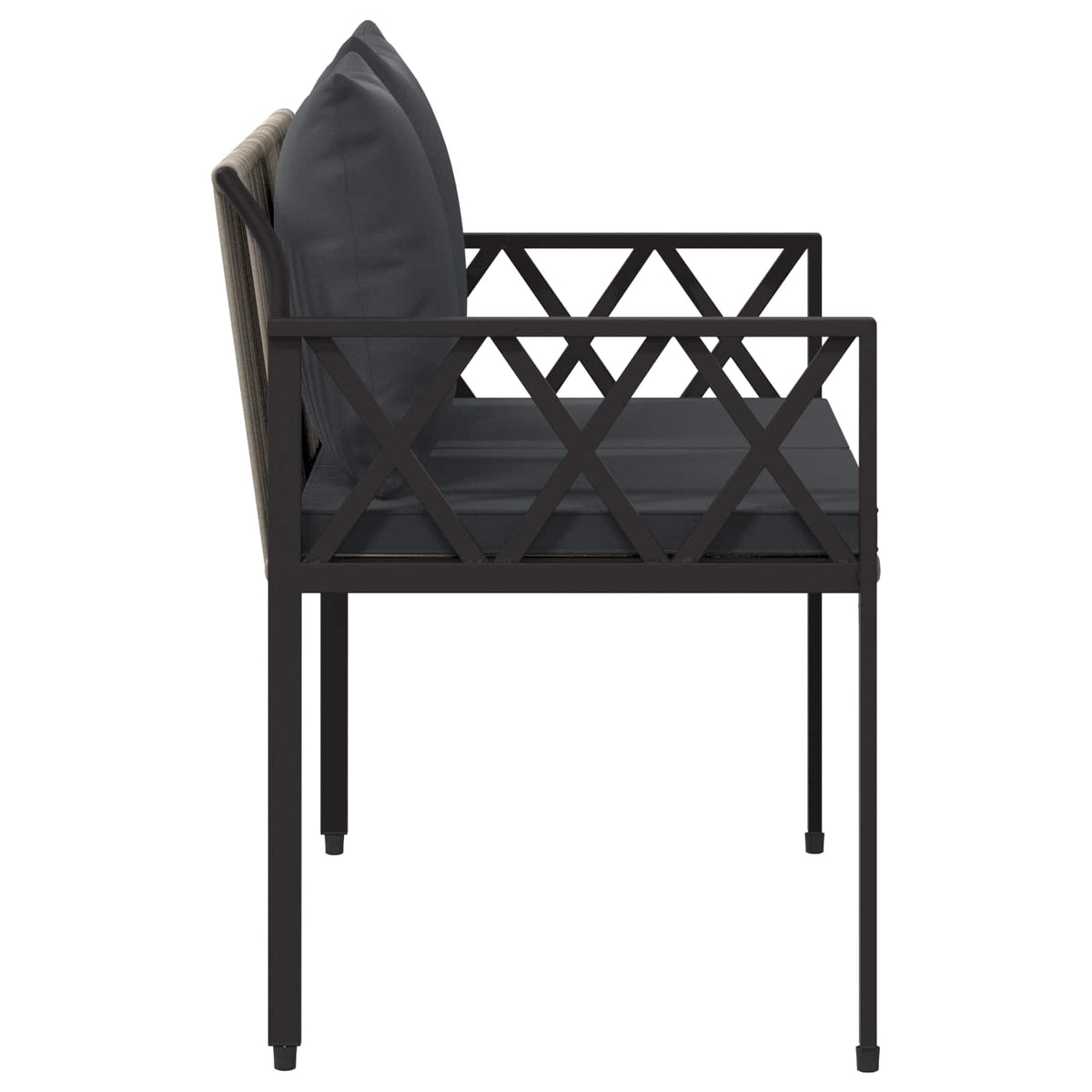 Vanjske klupe 2 -Seater 116 x 56 x 75 cm poliratan