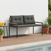 Vanjska klupa 2 -Seater 116 x 67,5 x 72 cm poliratan Tamnosiva