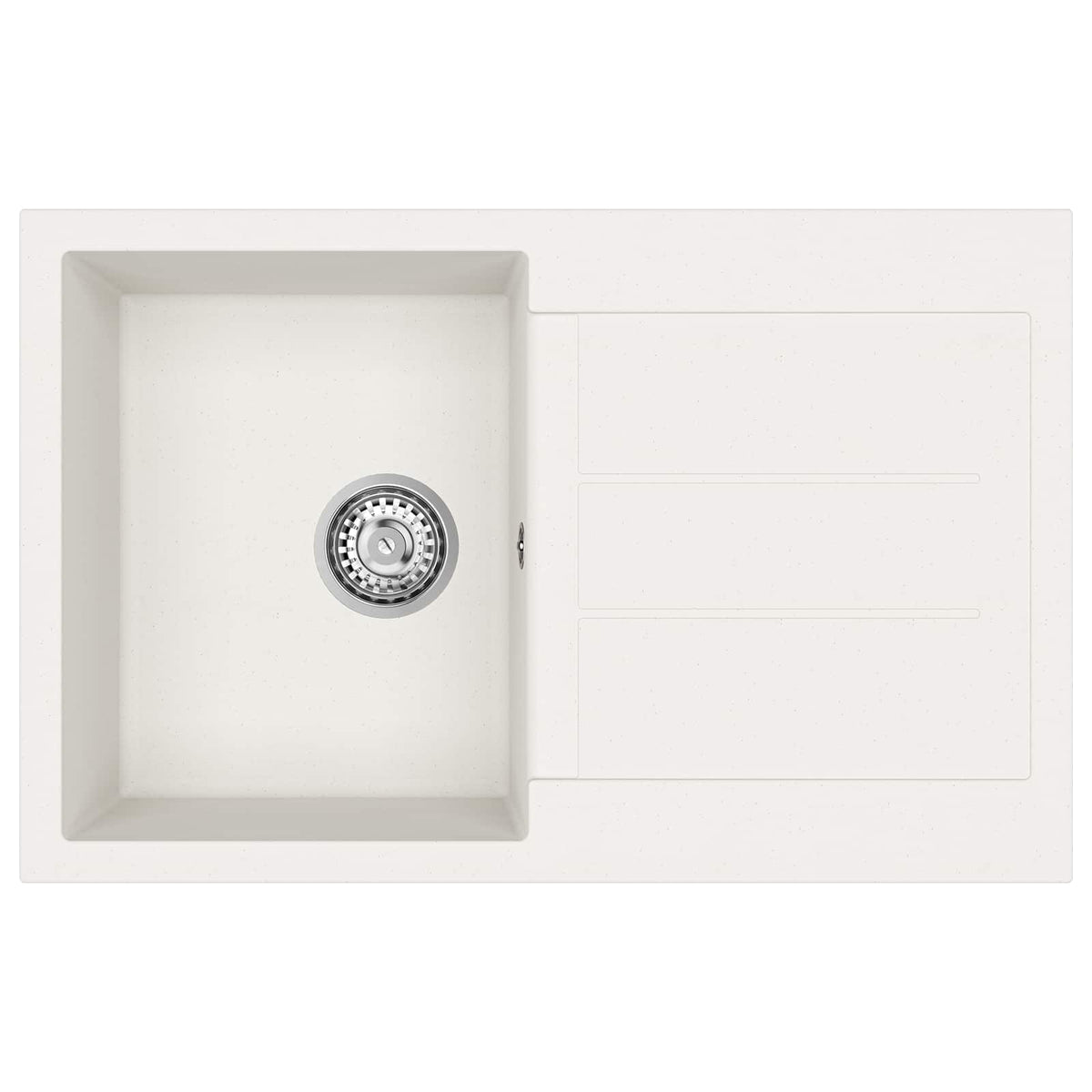 Umivaonik Bijelo 780 x 500 mm 80% kvarc i 20% smola