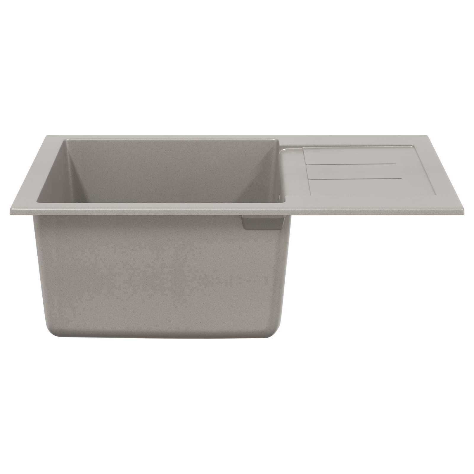 Umivaonik Siva 620 x 500 mm 80% kvarc i 20% smola