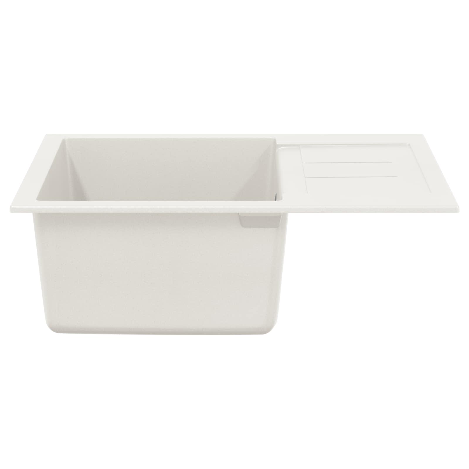 Umivaonik Bijelo 620 x 500 mm 80% kvarc i 20% smola