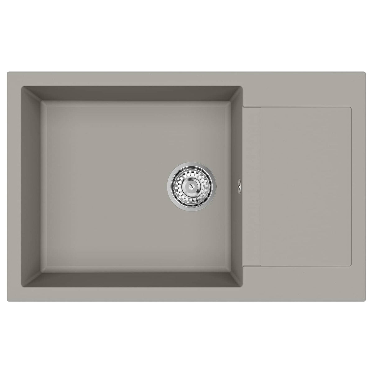 Umivaonik Siva 780 x 500 mm 80% kvarc i 20% smola