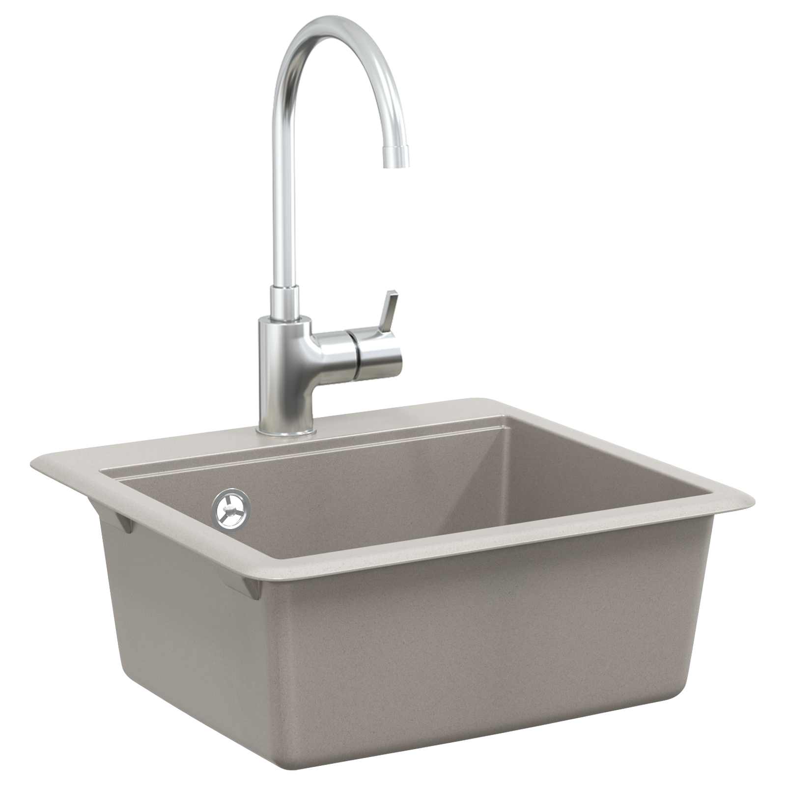 Umivaonik Siva 470 x 440 mm Granit