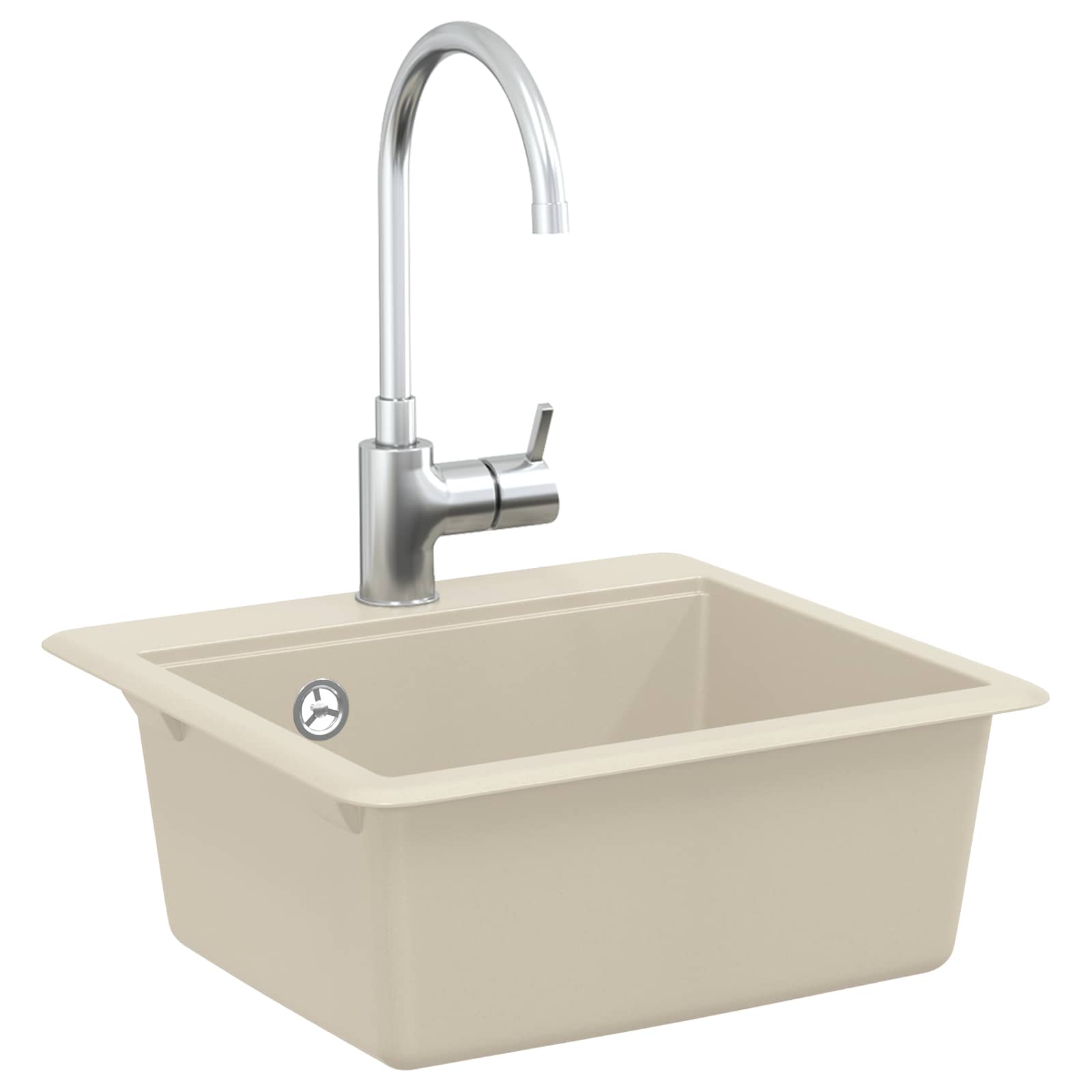 Umivaonik Bež 470 x 440 mm Granit