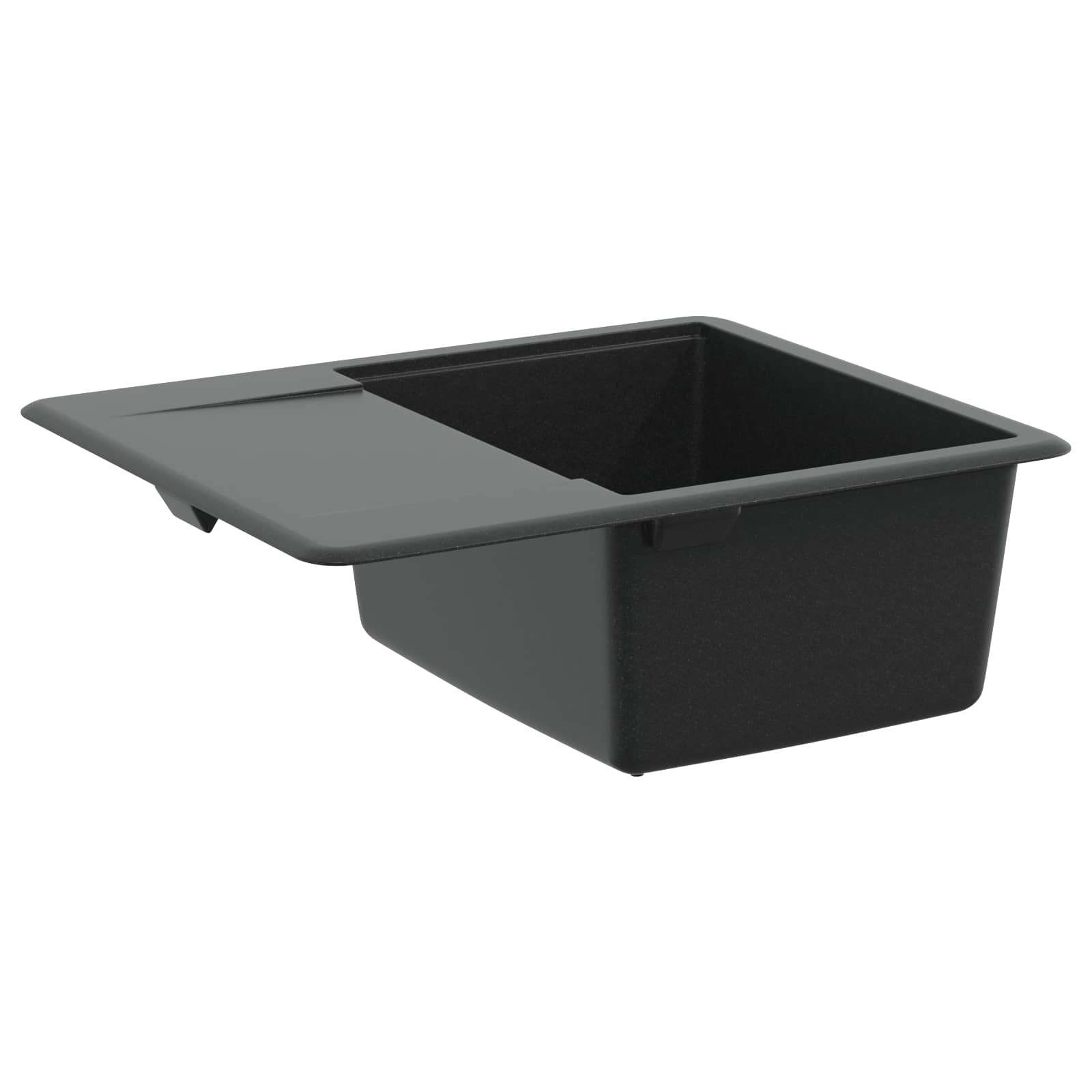 Umivaonik Crna 560 x 460 mm 80% kvarc i 20% smola