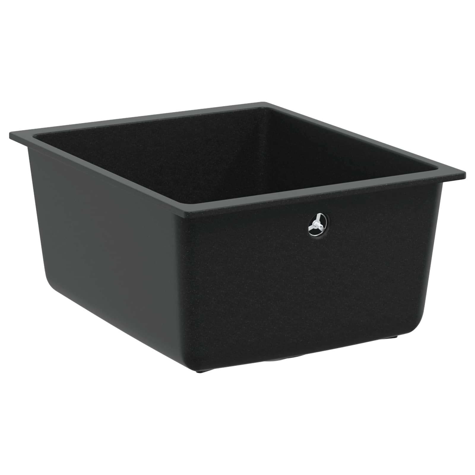 Umivaonik Crna 370 x 460 mm 80% kvarc i 20% smola
