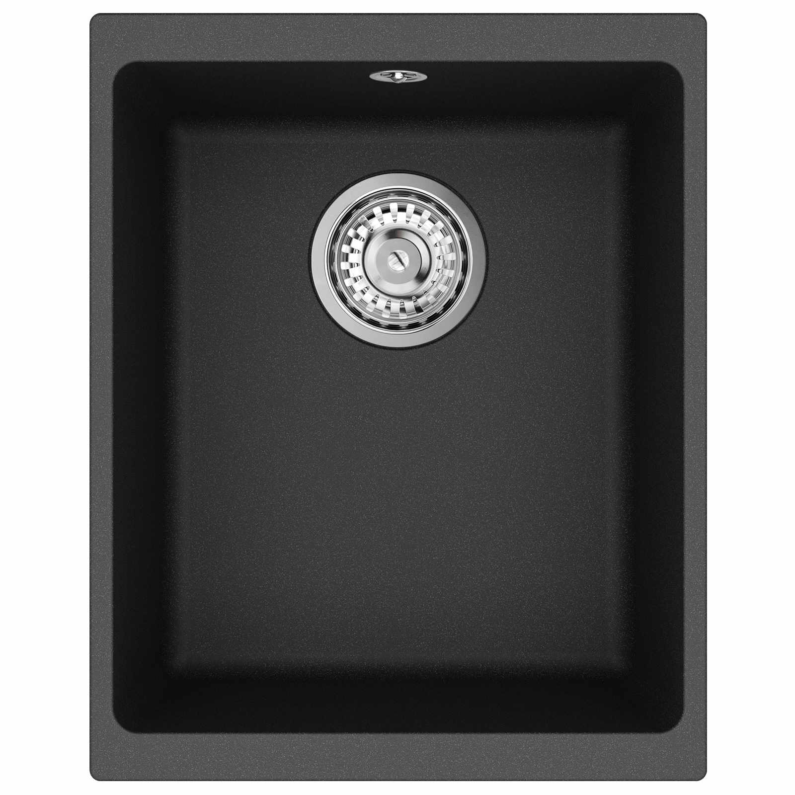 Umivaonik Crna 370 x 460 mm 80% kvarc i 20% smola