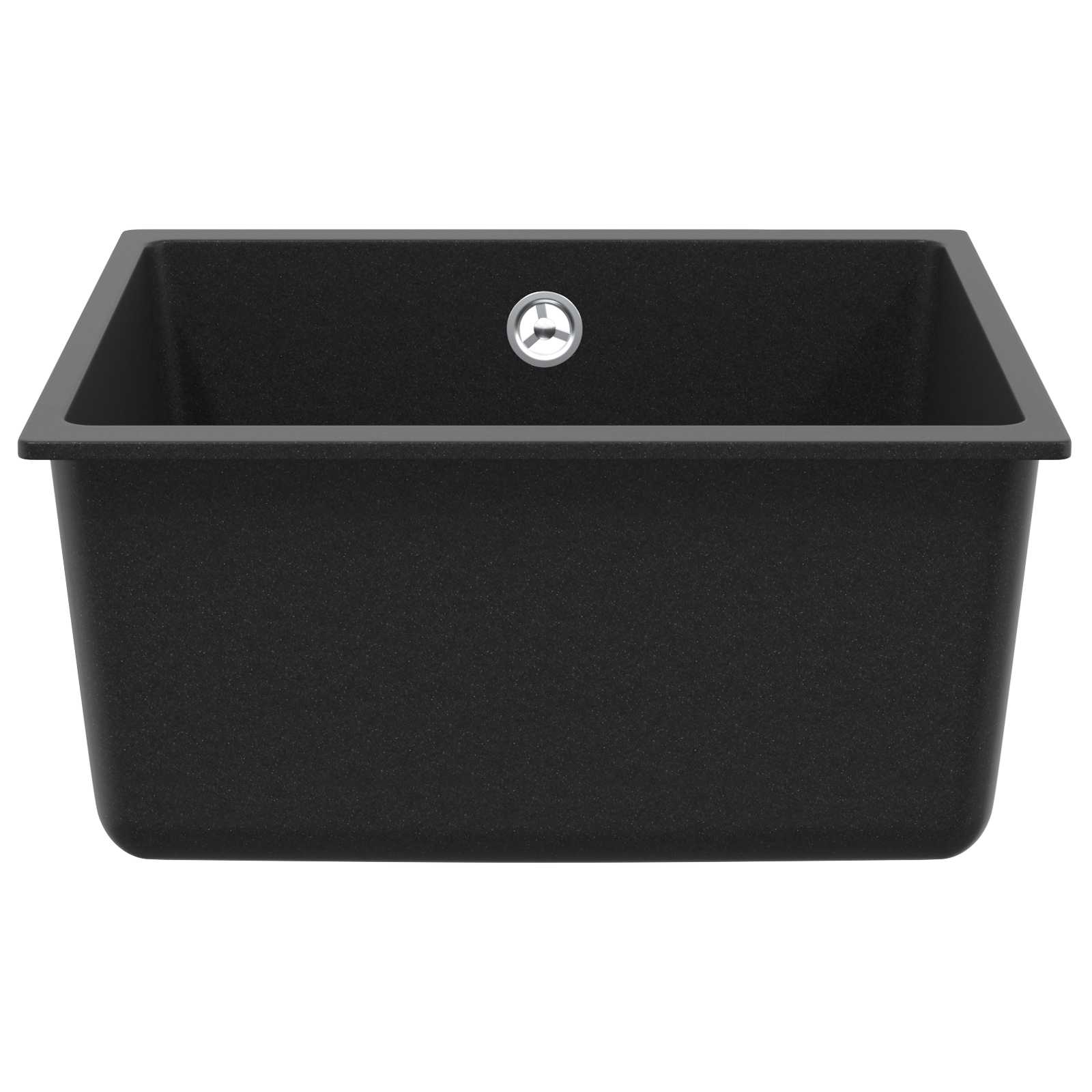 Umivaonik Crna 430 x 460 mm 80% kvarc i 20% smola