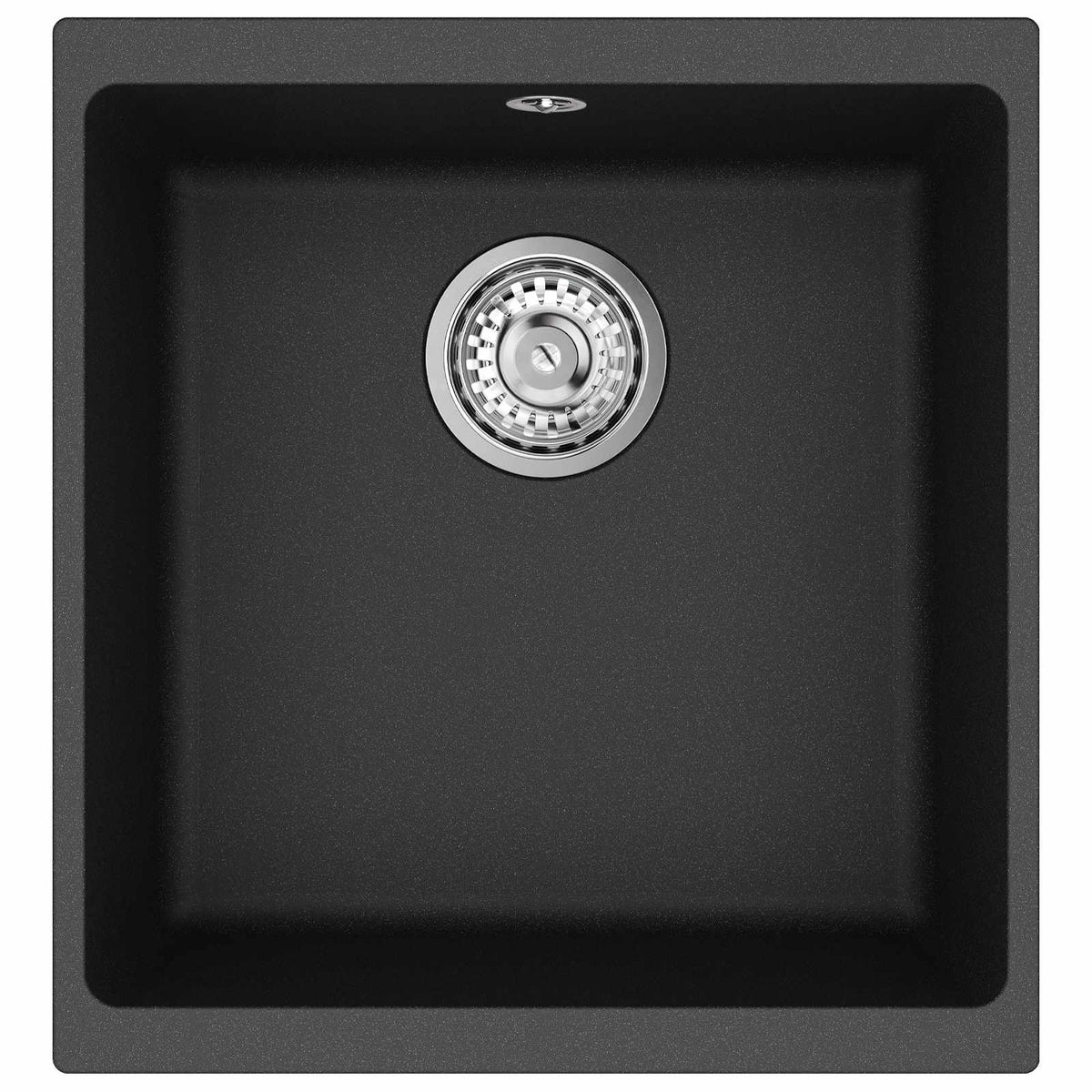Umivaonik Crna 430 x 460 mm 80% kvarc i 20% smola