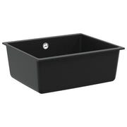 Umivaonik Crna 530 x 460 mm 80% kvarc i 20% smola