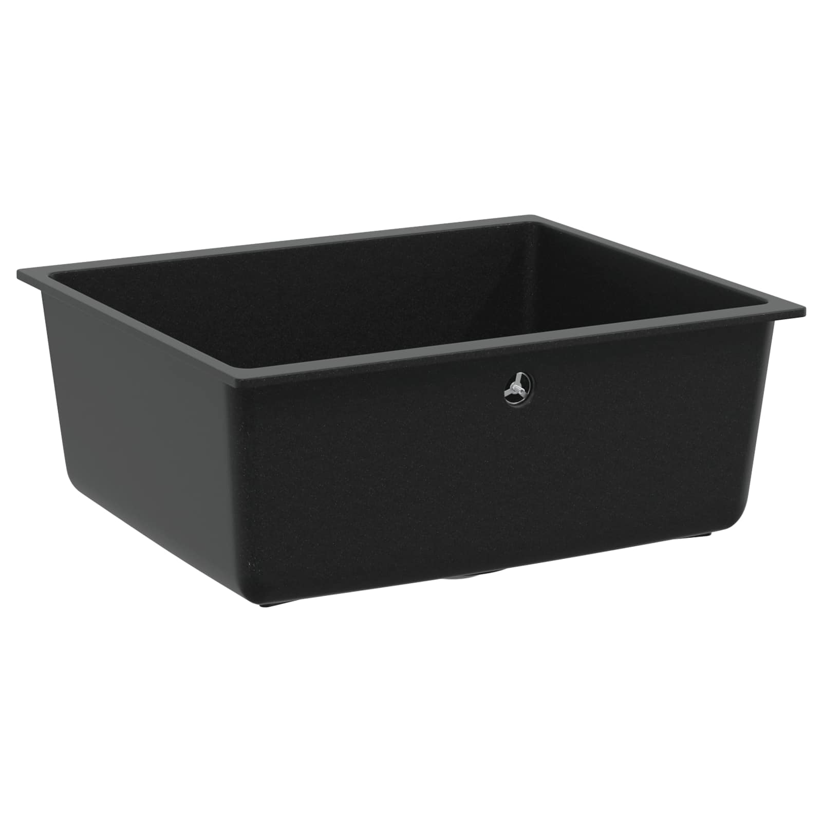 Umivaonik Crna 530 x 460 mm 80% kvarc i 20% smola