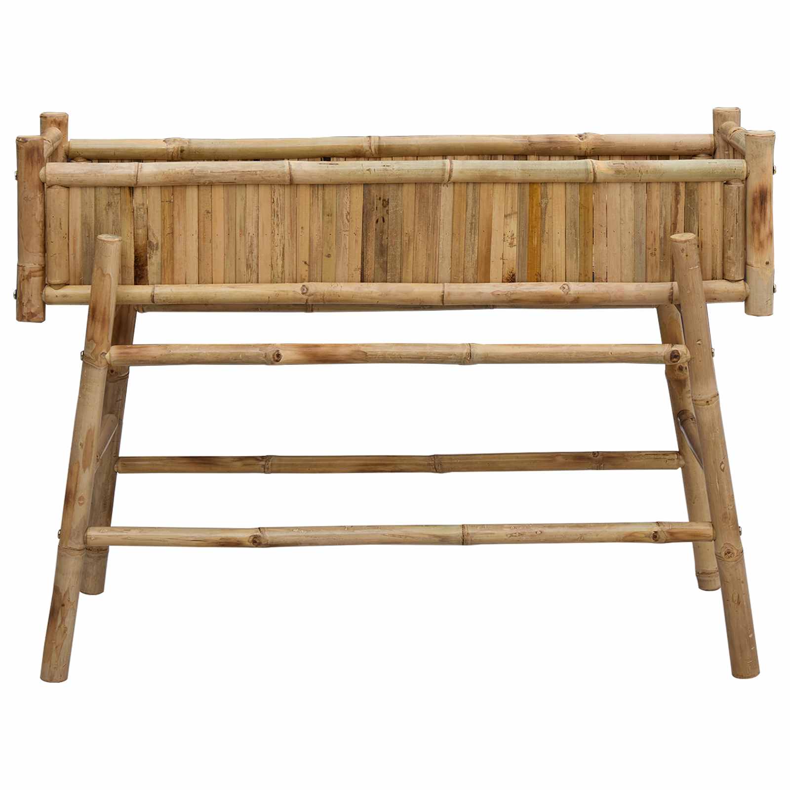Vrtni saksija s držačem Prirodna 100 x 38 x 74 cm Bambus