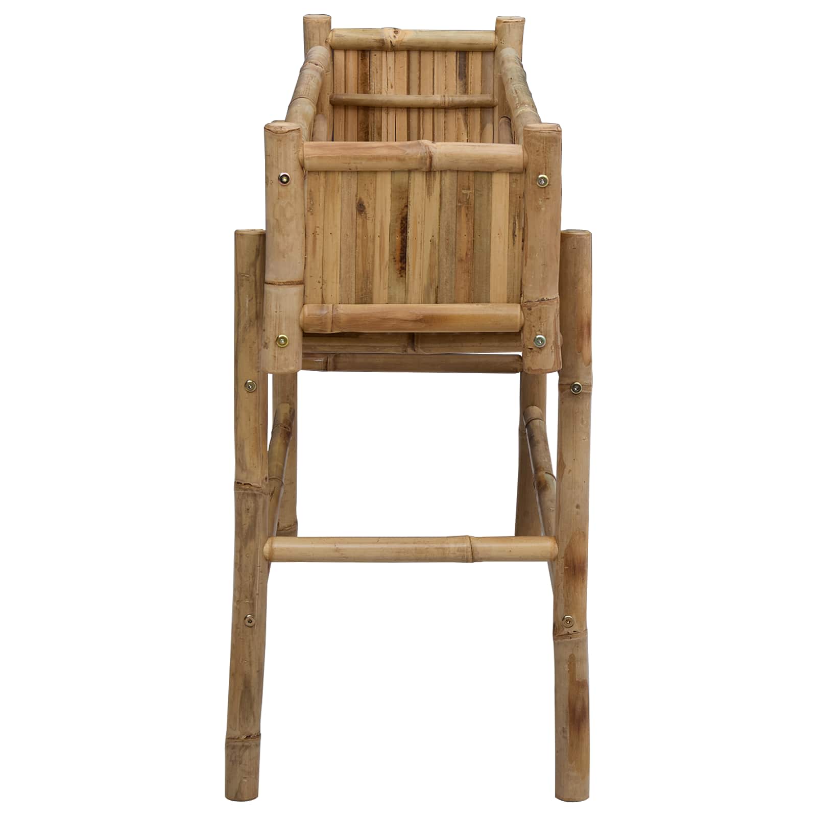 Vrtni saksija s držačem Prirodna 100 x 38 x 74 cm Bambus