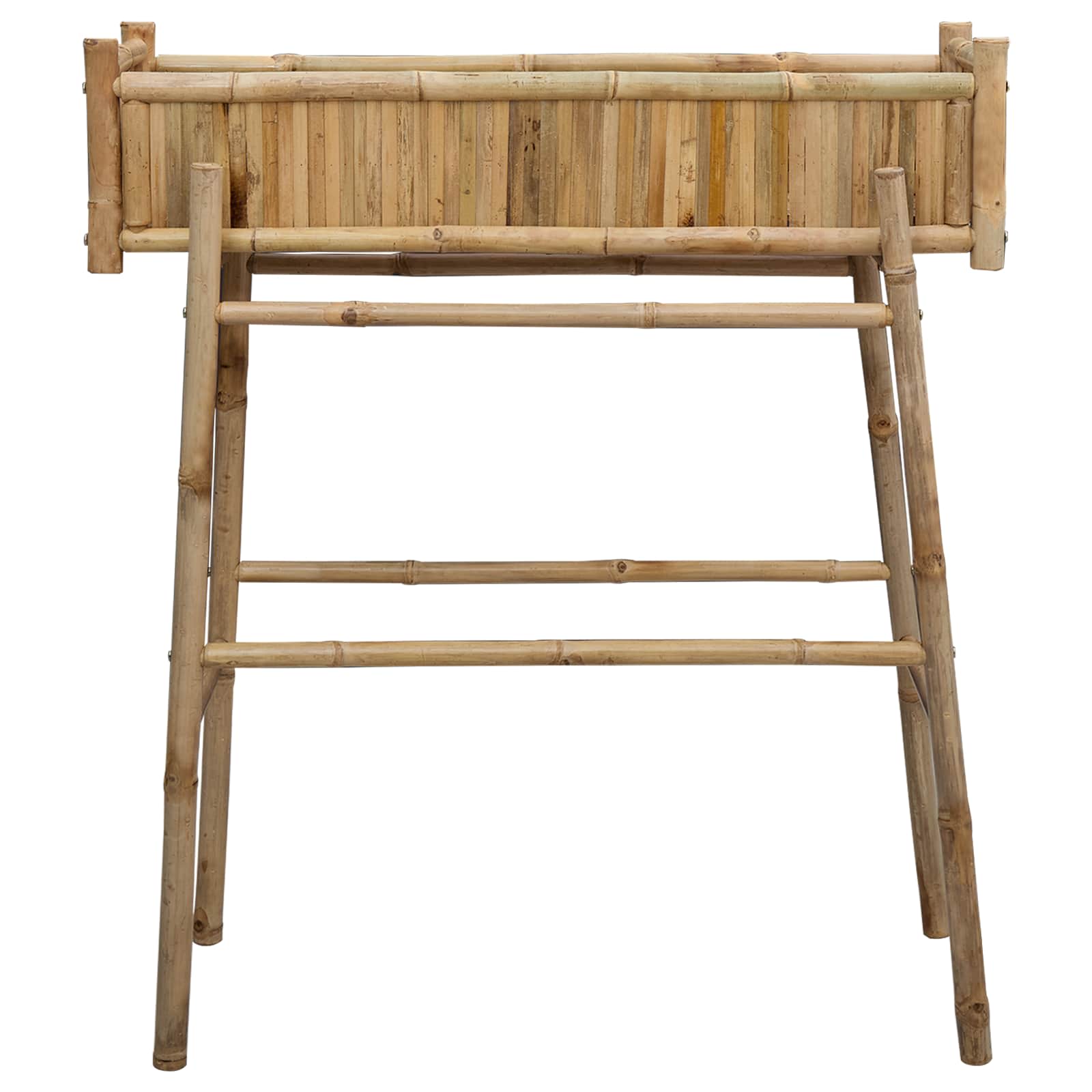 Vrtni saksija s držačem Prirodna 100 x 38 x 114 cm Bambus