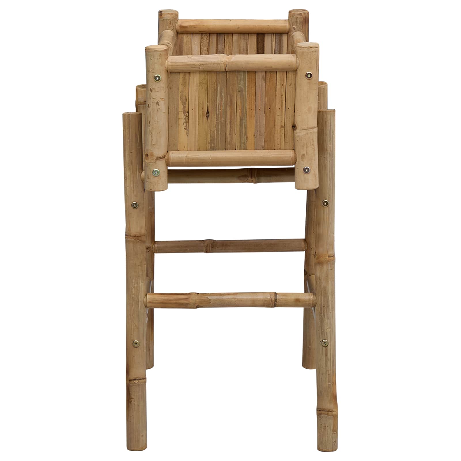 Vrtni saksija s držačem Prirodna 50 x 38 x 74 cm Bambus
