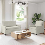 Set sofe 2 pcs Krem Baršun