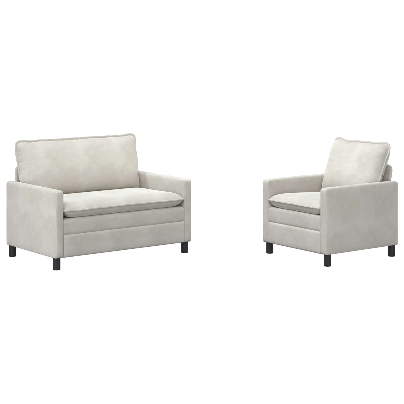 Set sofe 2 pcs Krem Baršun