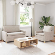 Set sofe 2 pcs Krem Poliester
