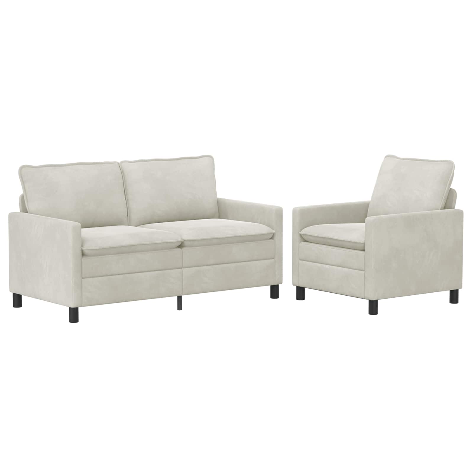 Set sofe 2 pcs Krem Baršun