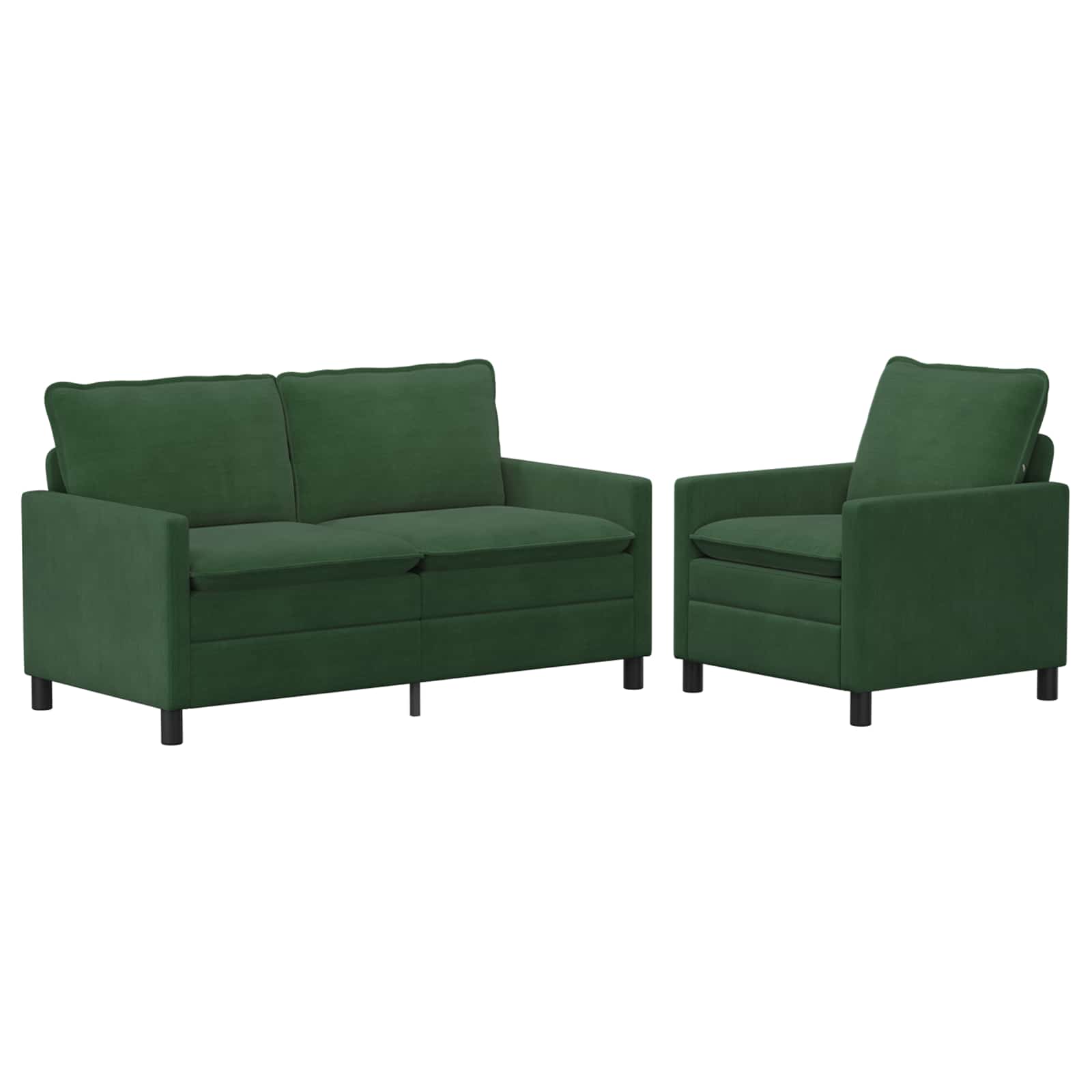 Set sofe 2 pcs Jungle zelena Tkanina