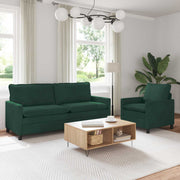 Set sofe 2 pcs Tamnozelena Baršun