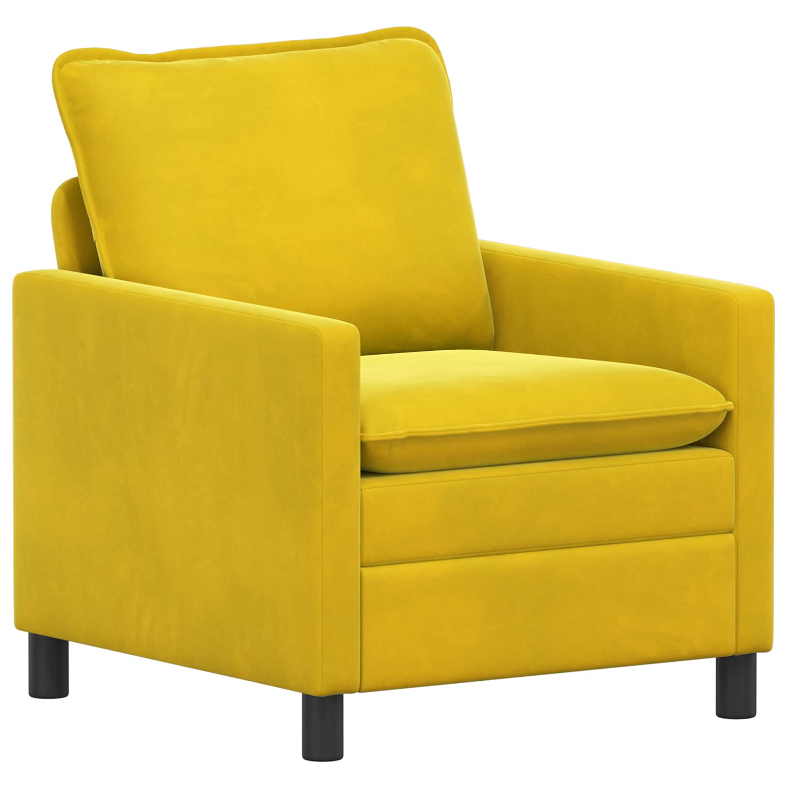 Set sofe 2 pcs Žuta Baršun