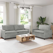 Set sofe 2 pcs Svjetlosiva Baršun
