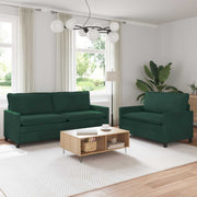 Set sofe 2 pcs Tamnozelena Baršun