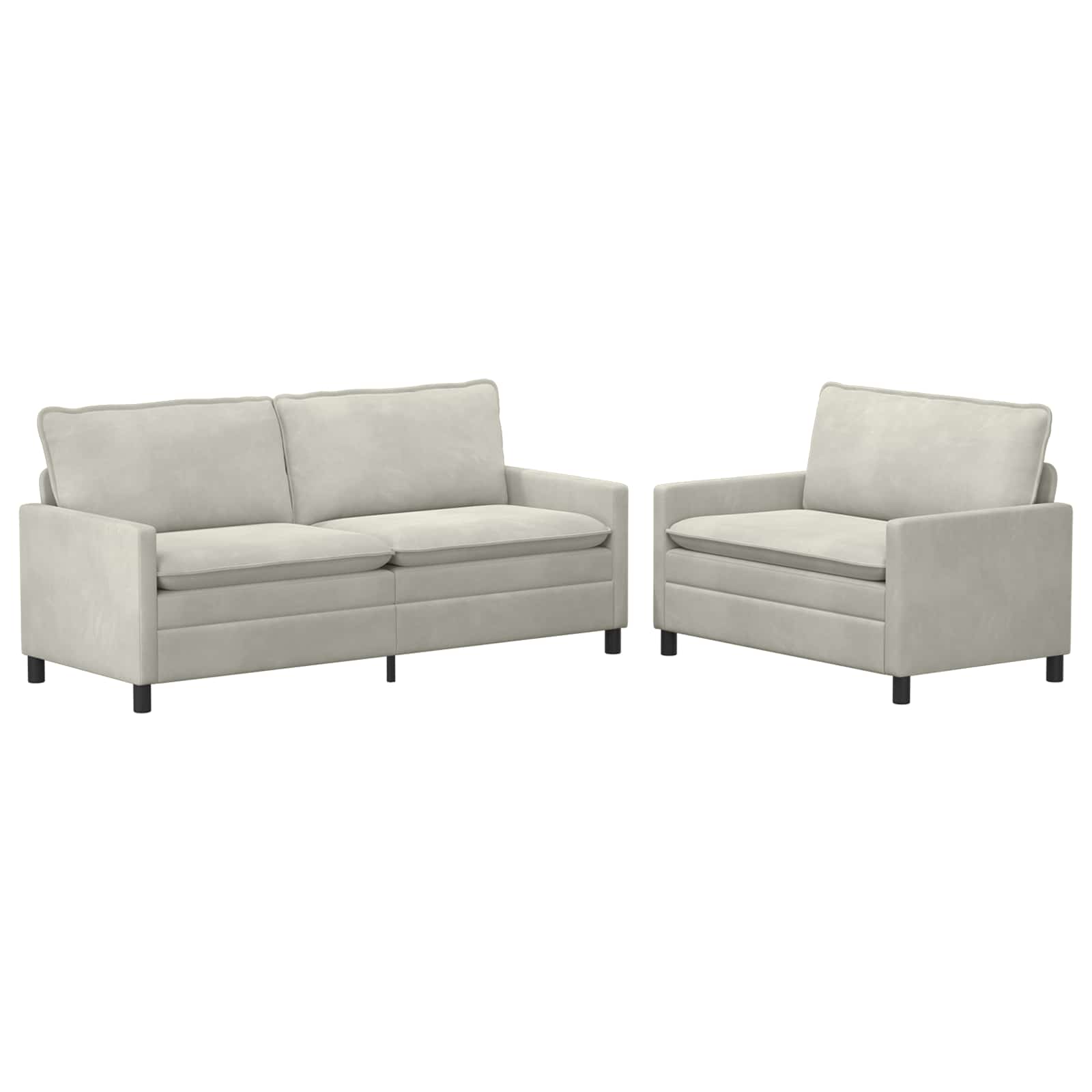 Set sofe 2 pcs Krem Baršun