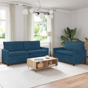 Set sofe 2 pcs Plava Baršun