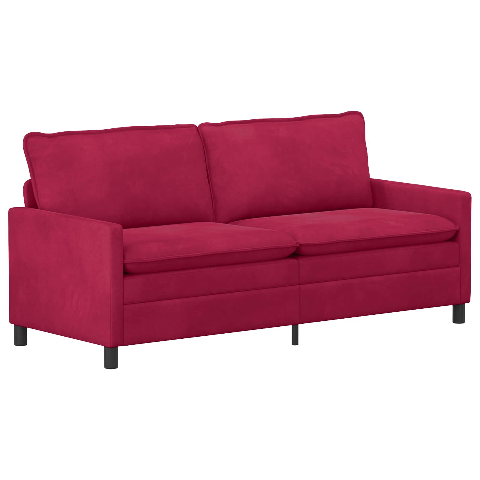 Set sofe 2 pcs Vinska crvena Baršun