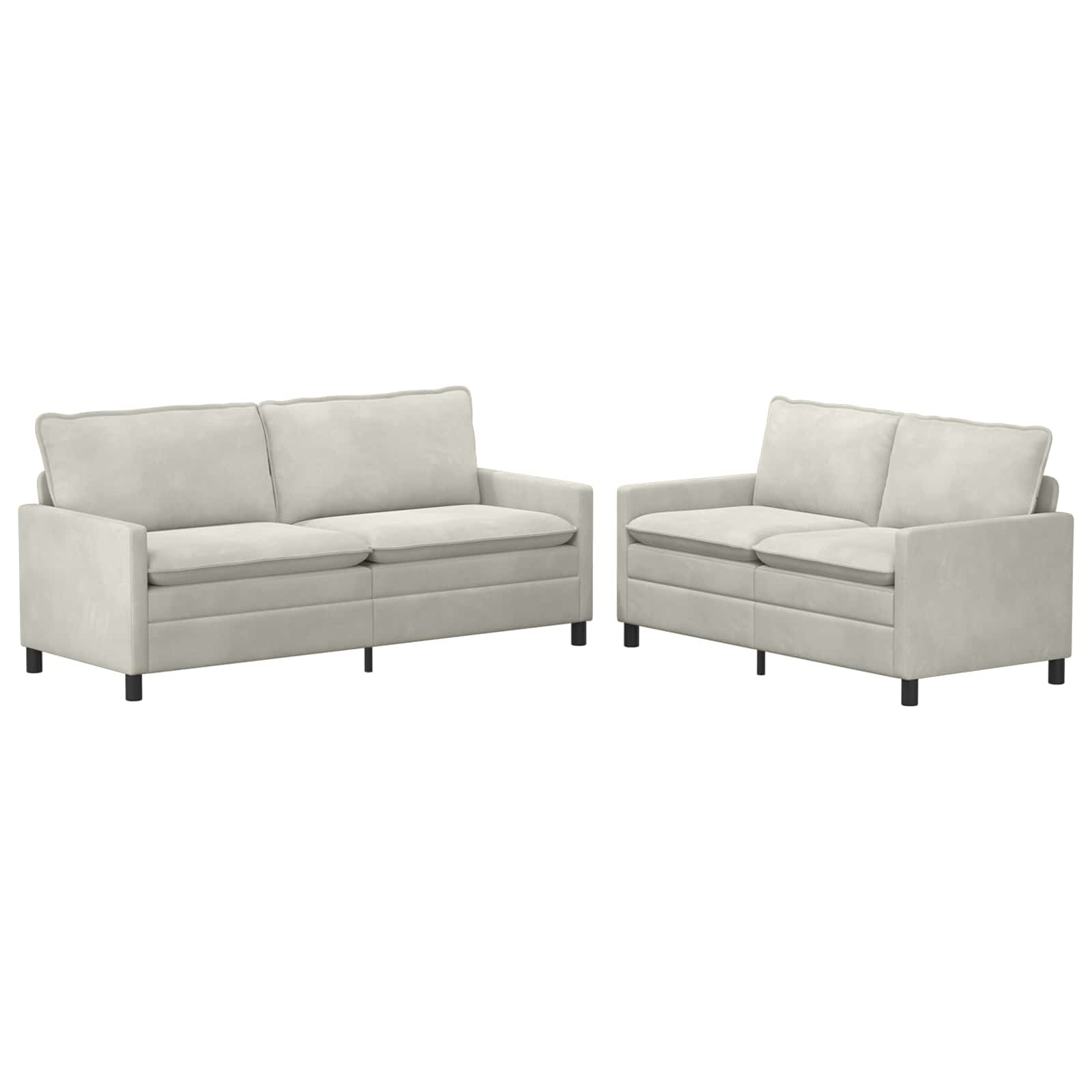 Set sofe 2 pcs Krem Baršun