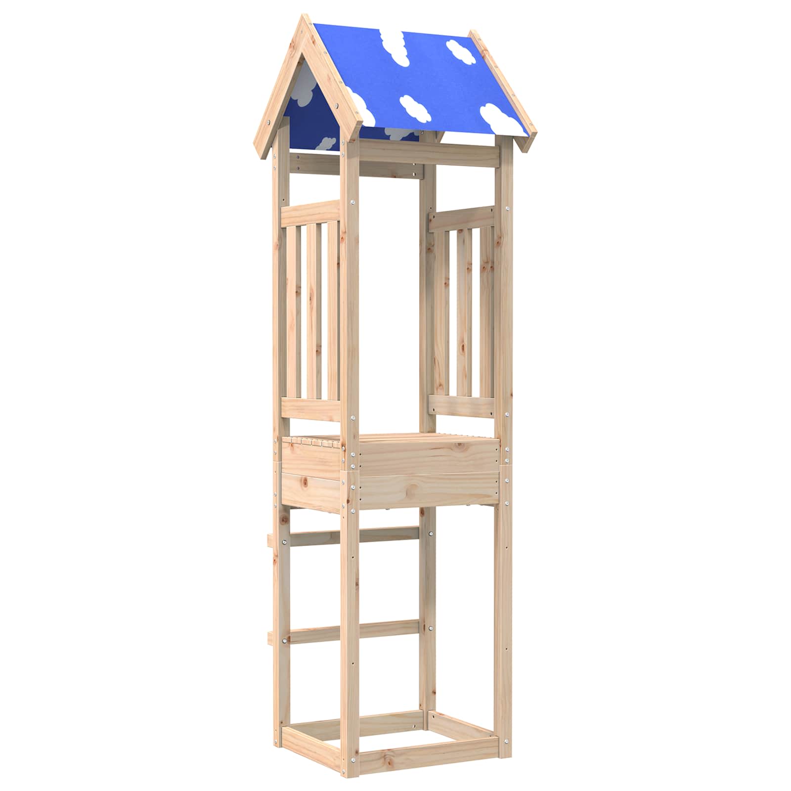 Igraći Toranj Smeđa 52.5 x 46.5 x 208 cm Čvrsto borovo drvo