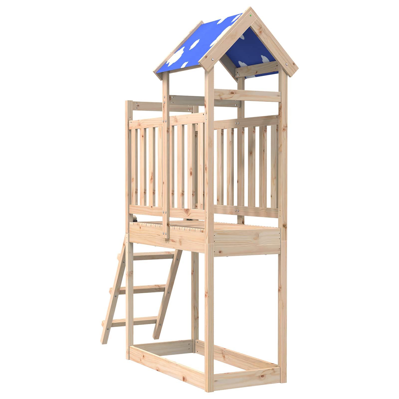 Igraći Toranj Smeđa 52,5 x 110,5 x 215 cm Čvrsto borovo drvo
