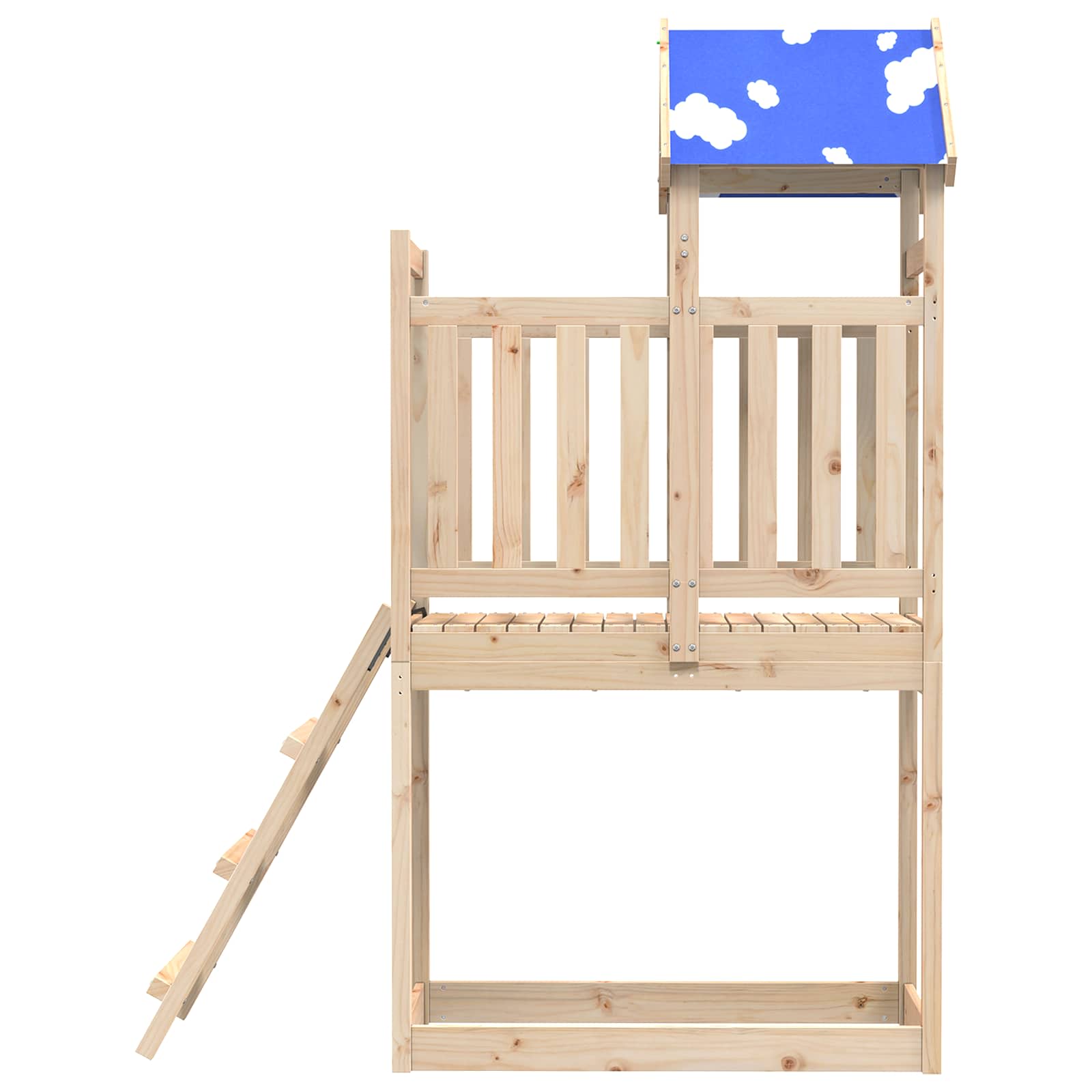 Igraći Toranj Smeđa 52,5 x 110,5 x 215 cm Čvrsto borovo drvo