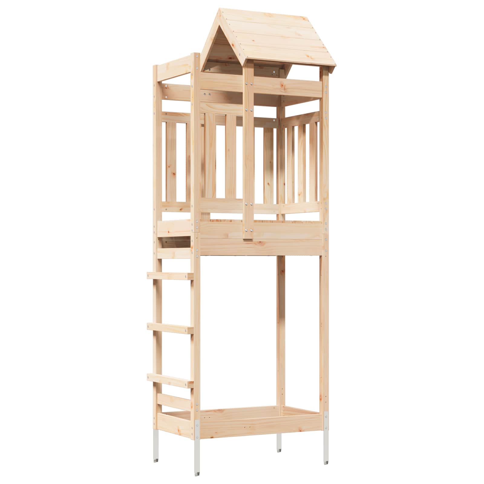 Igraći Toranj Smeđa 52,5 x 85 x 238 cm Čvrsto borovo drvo