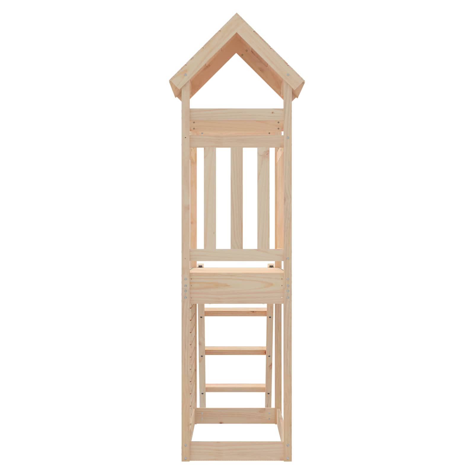Igraći Toranj Smeđa 110,5 x 52,5 x 214 cm Čvrsto borovo drvo