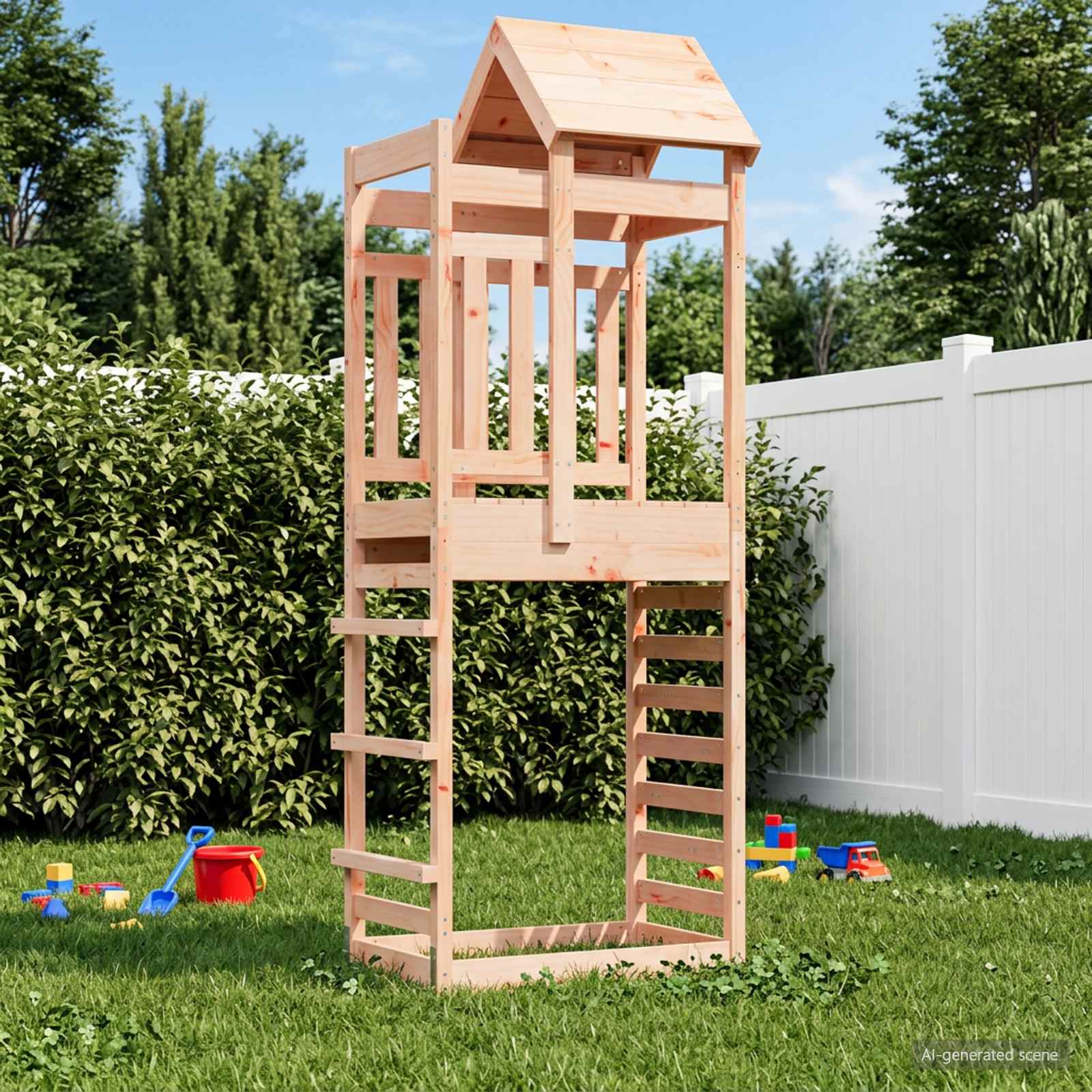 Igraći Toranj Smeđa 52,5 x 85 x 238 cm Solidno Douglas Drvo
